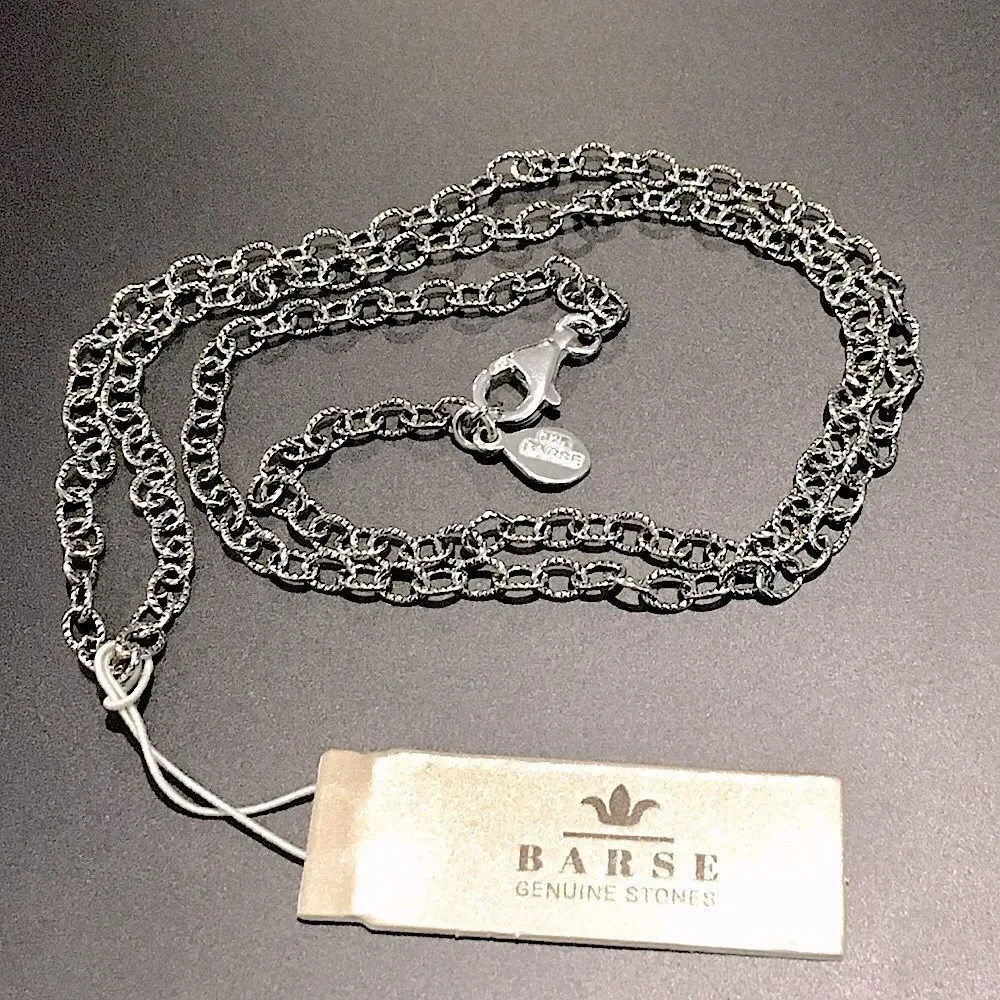 BARSE Textured Links Sterling Silver Necklace 20” - Picture 8 of 10